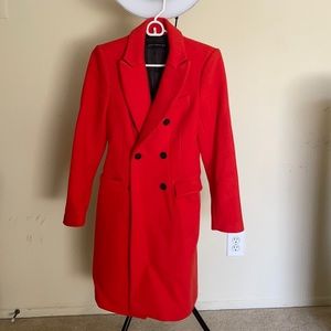 Zara Women’s Winter Jacket Size Xsmall Orange-Red